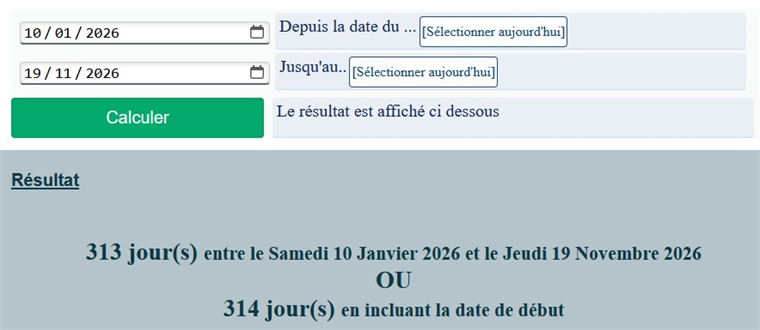 calendrier réservation